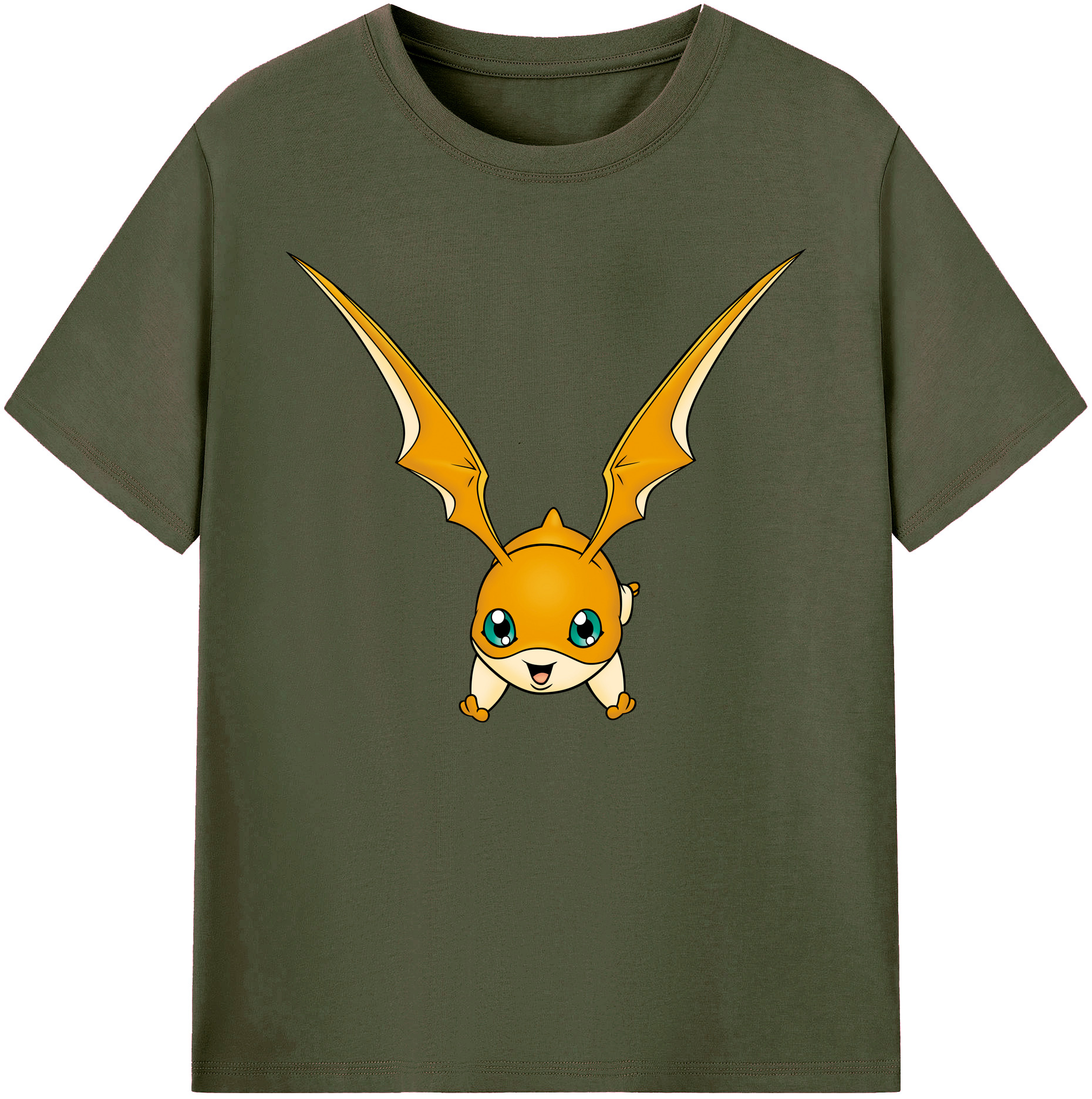 （画像用） Digimon デジタルモンスター/デジモン 綿100％ メンズ半袖Tシャツ｜肌触りやわらか＆通気性